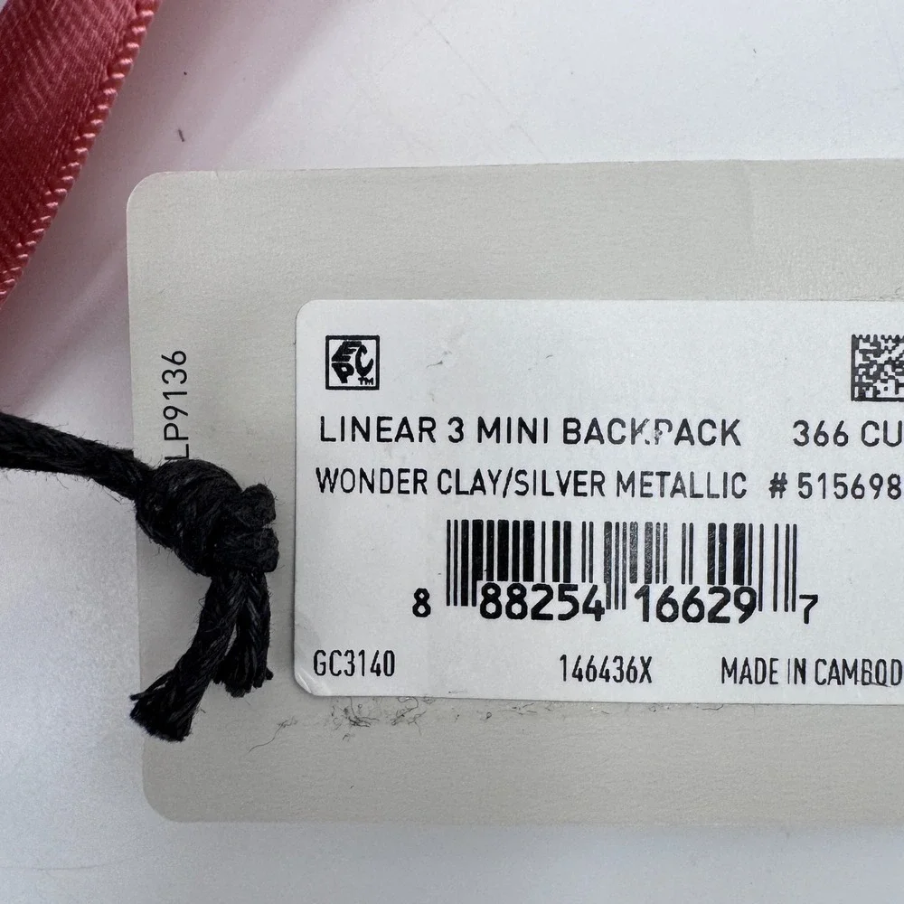 Adidas Linear 3 Mini Backpack Womens OS Wonder Clay Pink Silver Metallic 515698